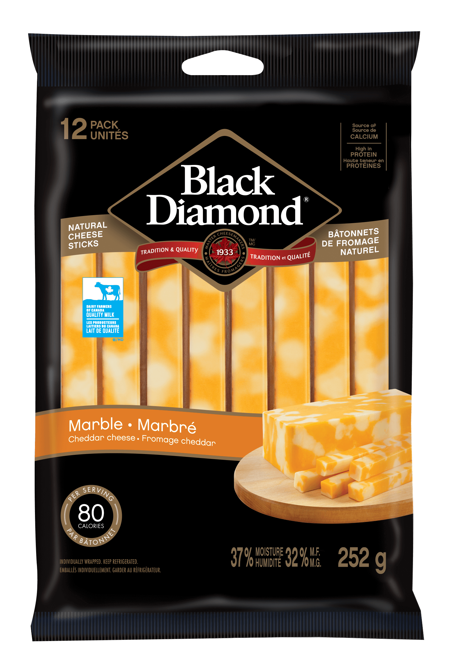 Bâtonnets de cheddar marbré