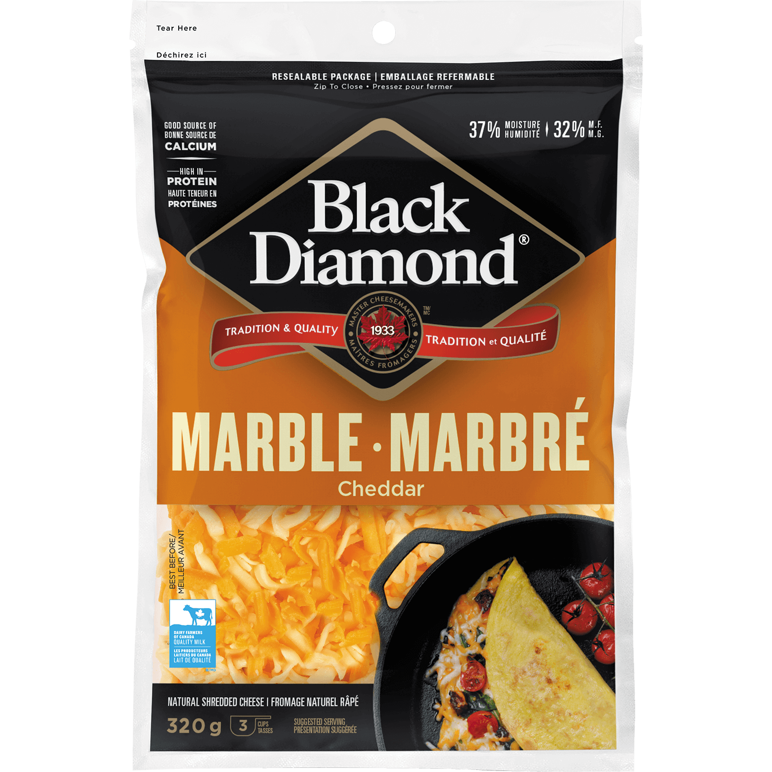 Marble Cheddar Shredded Cheese